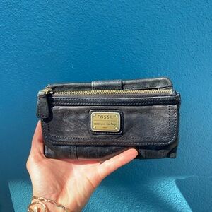 Fossil Black Leather Wallet